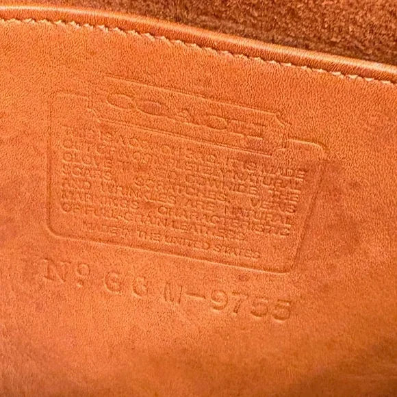 Coach English tan leather pocket purse 9755 - Picture 15 of 15
